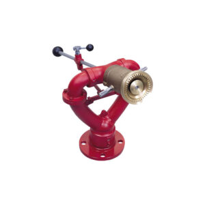 Manual operated lever control foam monitor (Double waterway)