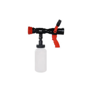 Self-inducting foam nozzle (Pistol grip and foam concentrate can)