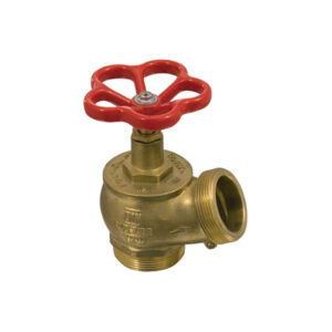 Threaded outlet oblique type landing valve