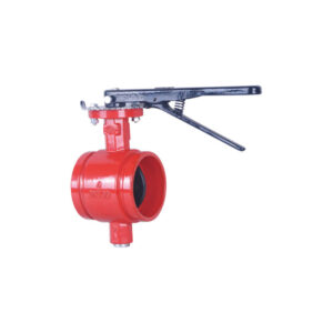 Grooved butterfly valve (Lockable lever)