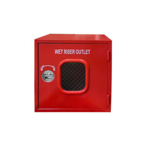 Wet landing valve cabinet