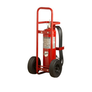 Wheeled fire extinguisher